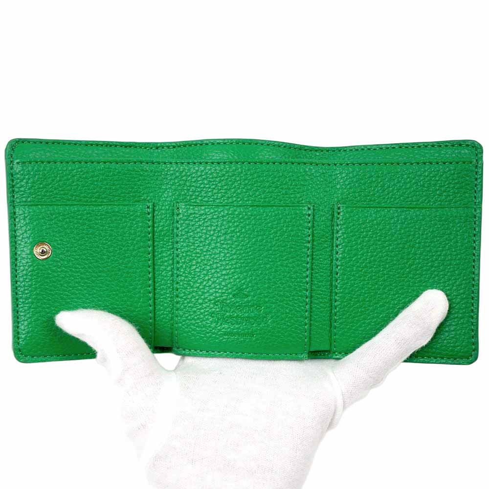 Vivienne Westwood カーキ ミニウォレット 折り財布 7193 ヴィヴィアン ウエストウッド Vivienne Westwood 財布 （カーキ