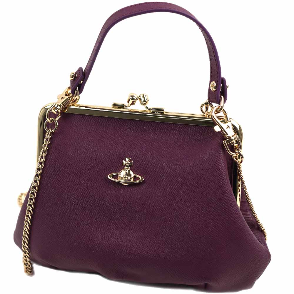 【未使用級】ヴィヴィアンウエストウッド ショルダーバッグ がま口 オーブ 肩掛け Vivienne Westwood - 新品未使用 ヴィヴィアンウエストウッド チェーン