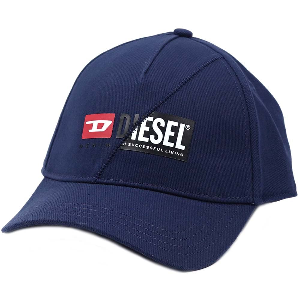ディーゼル キャップ 帽子 DIESEL ベースボールキャップ ロゴ ネイビー 