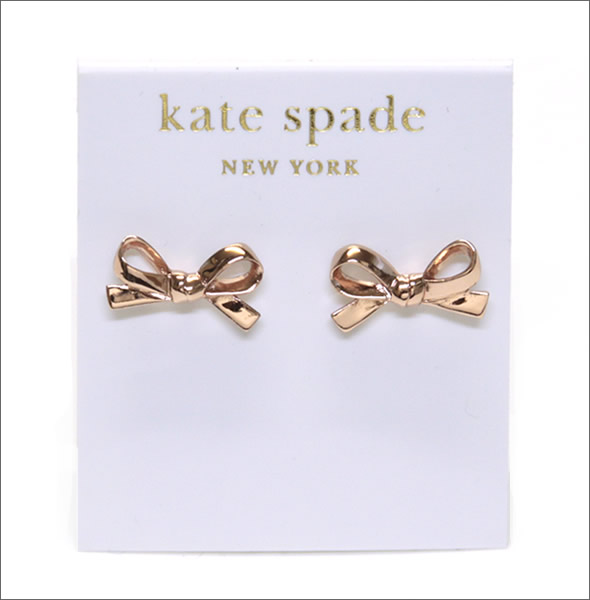 Kate Spade ケイトスペード SKINNY MINI bow studs リボン ピアス WBRU6187-717