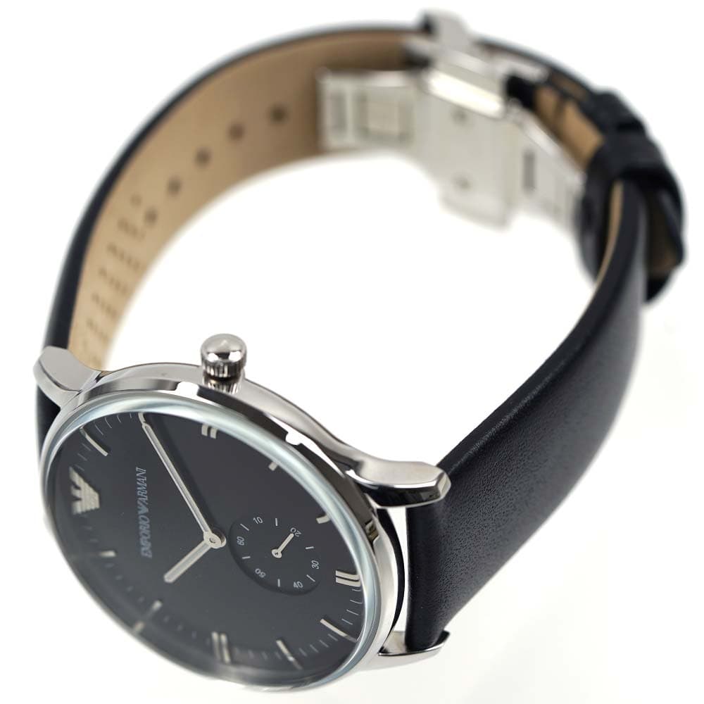 【超激レア】エンポリオアルマーニ 15SS ランウェイ プリズナー レザー 46 EMPORIO ARMANI 並行輸入品 エンポリオアルマーニ 腕時計 メンズ