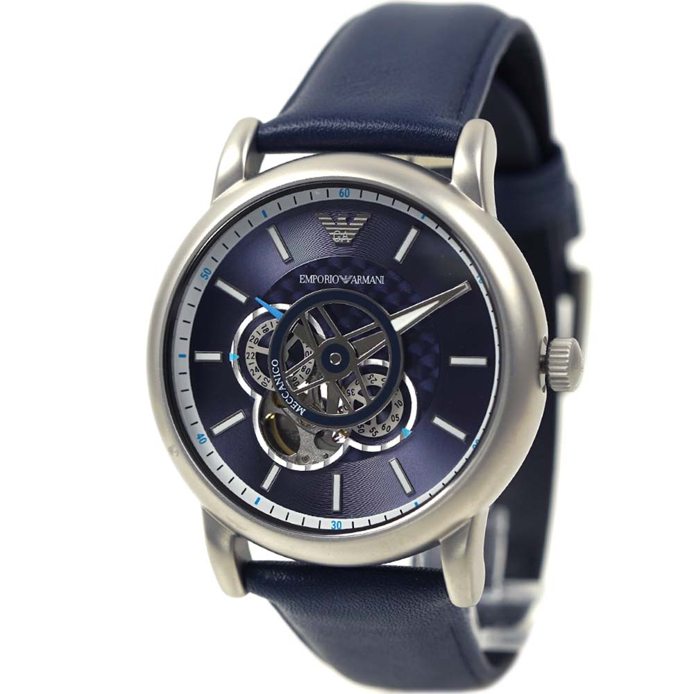 エンポリオアルマーニ 腕時計 メンズ EMPORIO ARMANI Luigi Meccanico ルイージ メカニコ ネイビー 自動巻き  AR60011