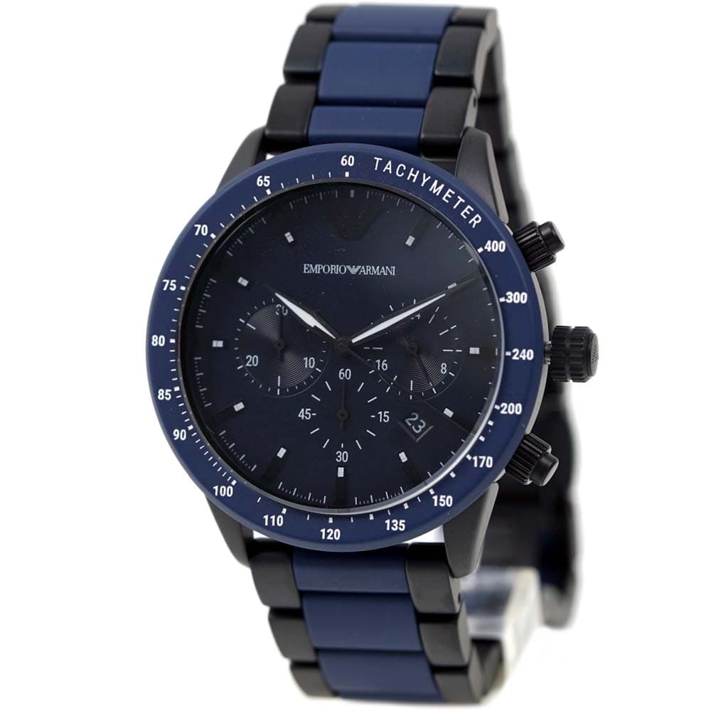 EMPORIO ARMANI エンポリオアルマーニ 腕時計 クロノグラフ