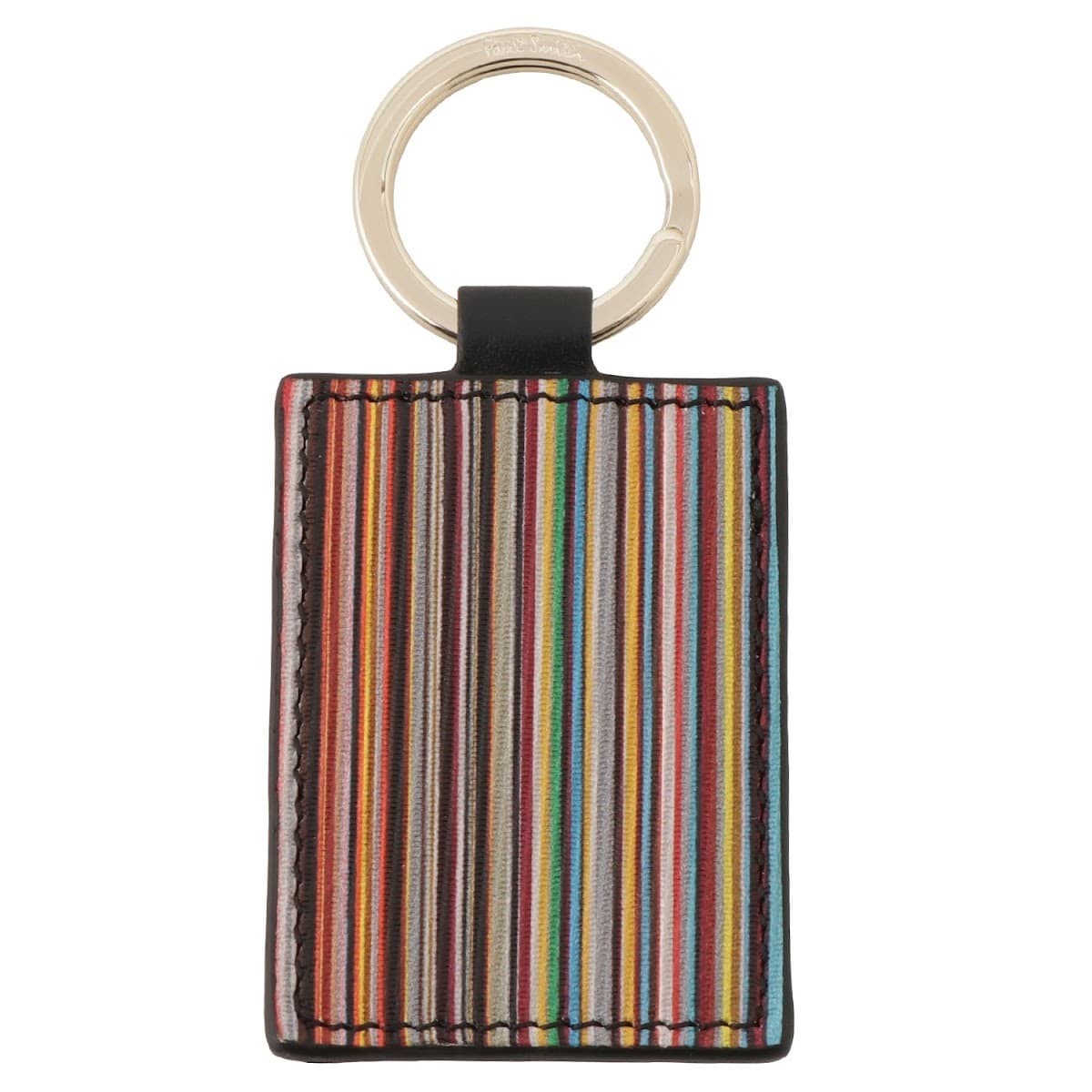 ポールスミス PAUL SMITH M1A 4780 BMULTI 79 キーリング キーホルダー マルチストライプ/ブラック メンズ