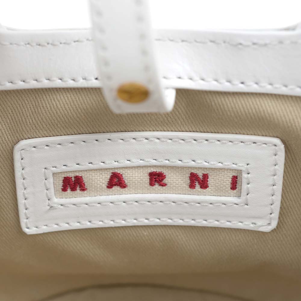 【Ｍ9】美品✨MARNI かごバッグ ホワイト・ベージュ MARNI（マルニ） 並行輸入品 [訳ありアウトレット] かごバッグ