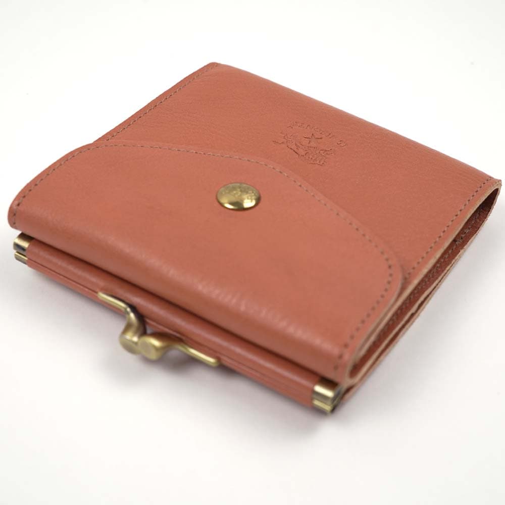 IL BISONTE（イルビゾンテ） 並行輸入品 二つ折り財布 がま口 本革