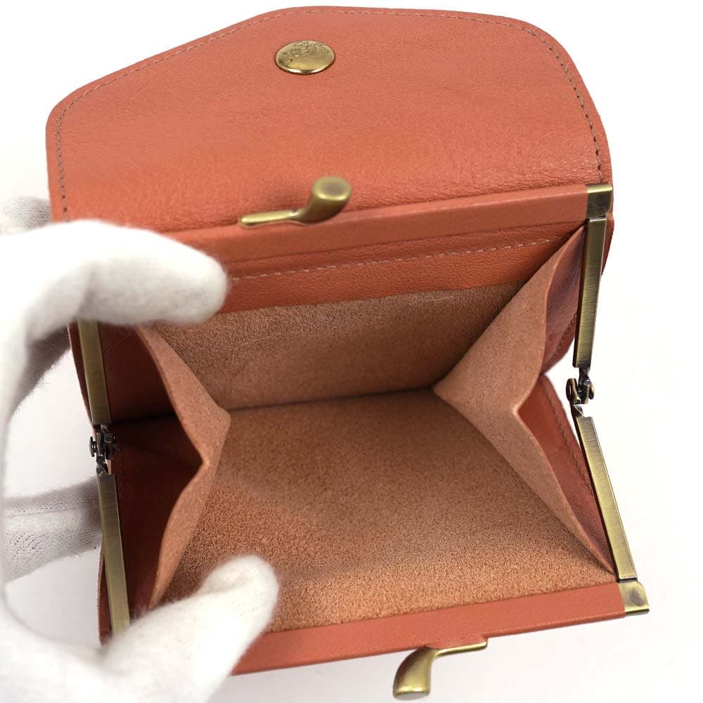 IL BISONTE（イルビゾンテ） 並行輸入品 二つ折り財布 がま口 本革