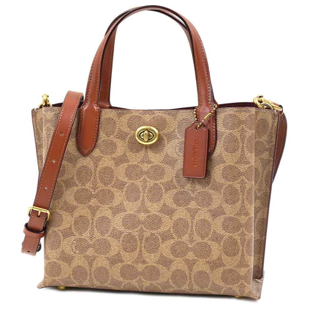 コーチ COACH トートバッグ シグネチャー柄 Willow Tote 24 C8562