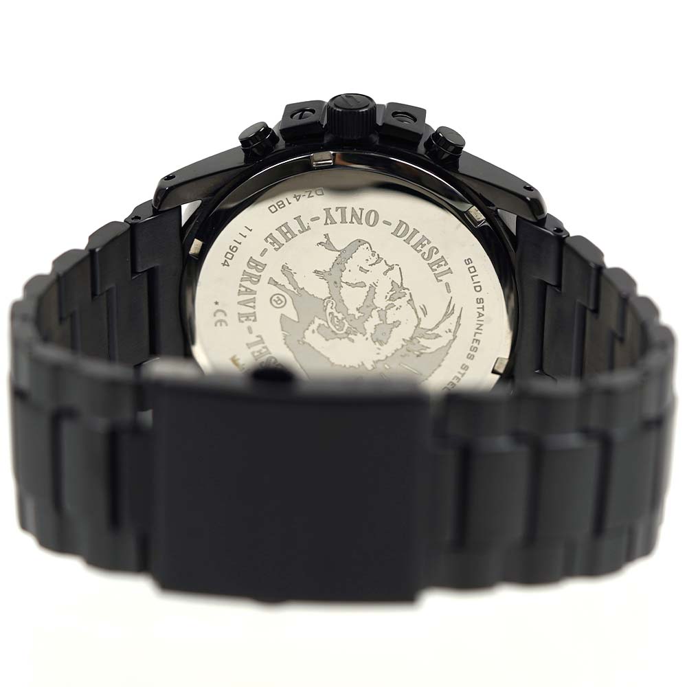 【美品】DIESEL ディーゼル 腕時計⌚ ブラック 希少で貴重な品 !! DIESEL（ディーゼル） 並行輸入品 腕時計 メンズ クロノグラフ 日付