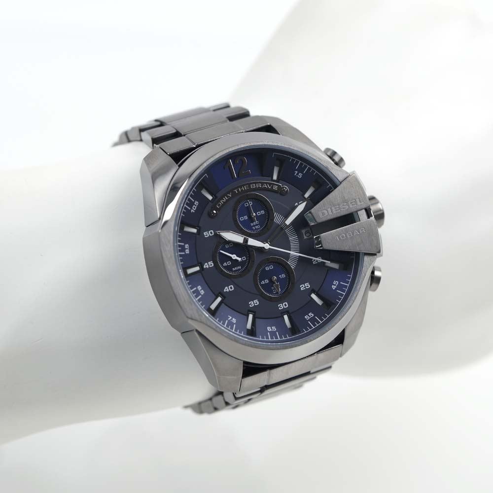 新品　未使用　DIESEL ディーゼル DZ4329 メガチーフ ガンメタル クロノグラフ DIESEL（ディーゼル） 並行輸入品 腕時計 メンズ クロノグラフ 日付