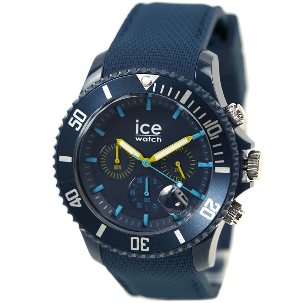 お得超歓迎新品　アイスウォッチ　ブラック　クロノグラフ　ラージサイズ 腕時計(アナログ)