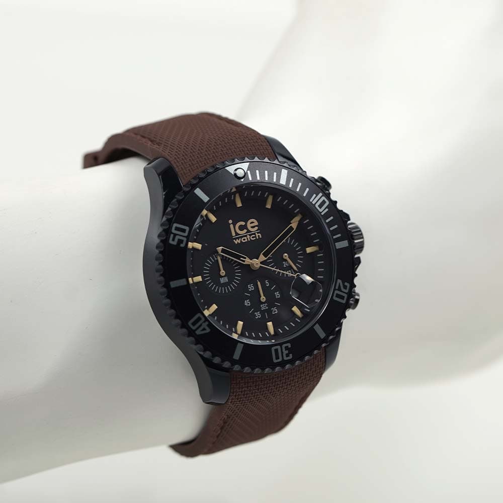 ラージ アイス Yahoo!ショッピング 通販 メンズ - ICE watch chrono : - brown 腕時計 Black : アクセサリーギフトのTYS アイスウォッチ 020625 クロノ ブラウン ブラック icewatch-020625 クロノグラフ ice