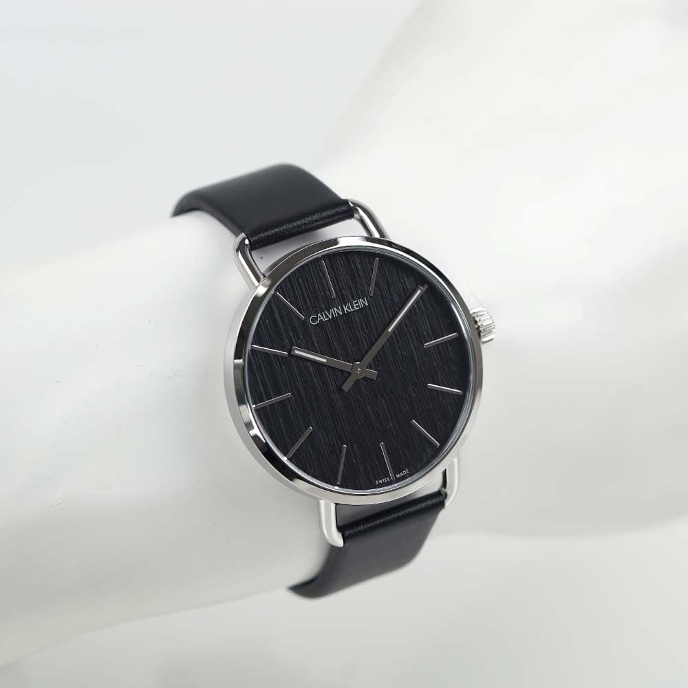 Calvin Klein カルバンクライン 腕時計 メンズ レザー ブラック