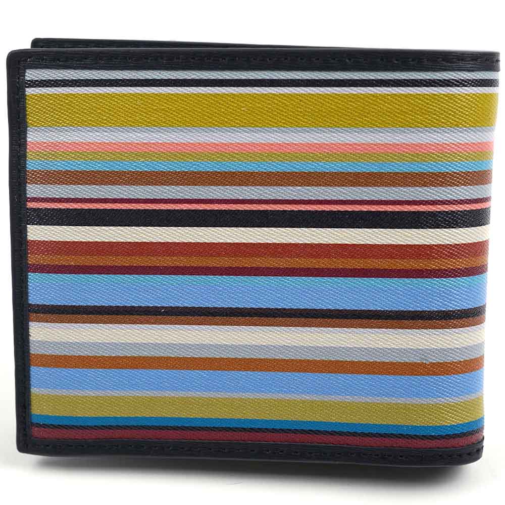 美品 Paul Smith 二つ折り財布 マルチカラー ポールスミス Paul Smith（ポール・スミス） 並行輸入品 財布 二つ折り財布 メンズ