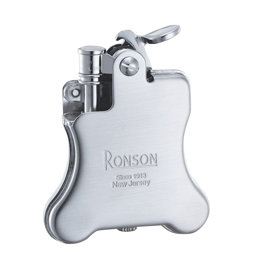 ロンソン ライター RONSON Banjo バンジョー オイルライター R01-1025 クロームサテン シルバー