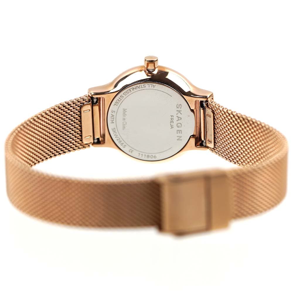 スカーゲン SKW2665 ピンクゴールド Freja Lille Rose Gold-Tone Steel Mesh Watch SKW2665 - Skagen