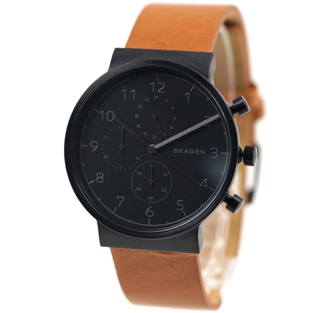 SKAGEN（スカーゲン） 並行輸入品 腕時計 メンズ クロノグラフ レザー 