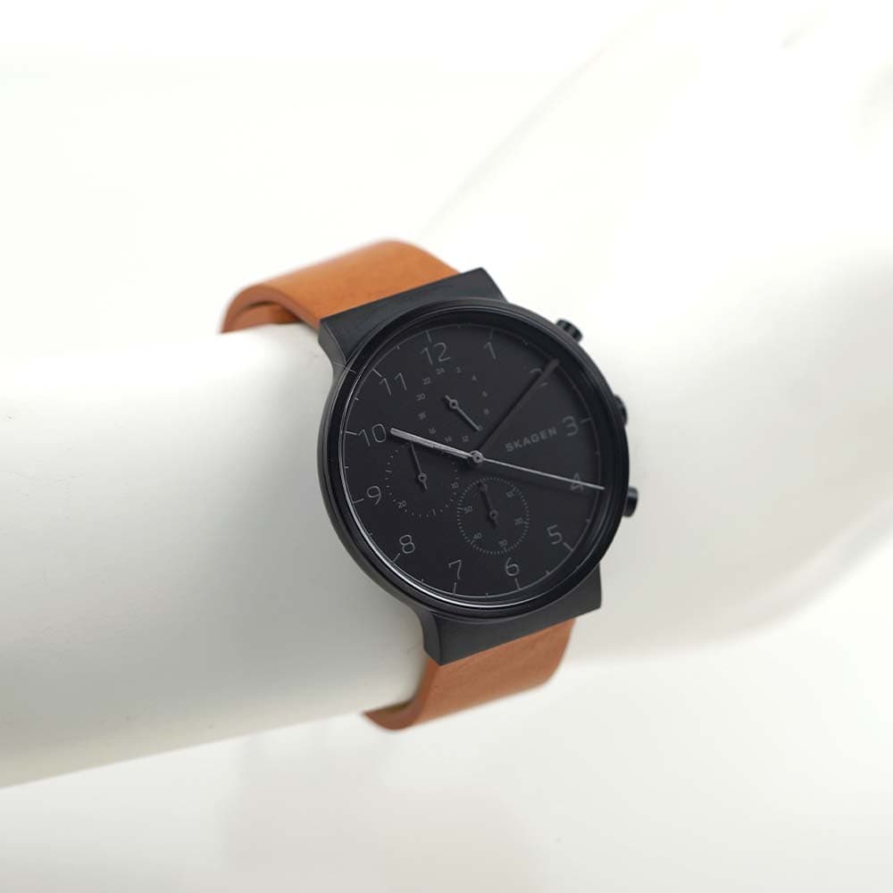 SKAGEN（スカーゲン） 並行輸入品 腕時計 メンズ クロノグラフ レザー 