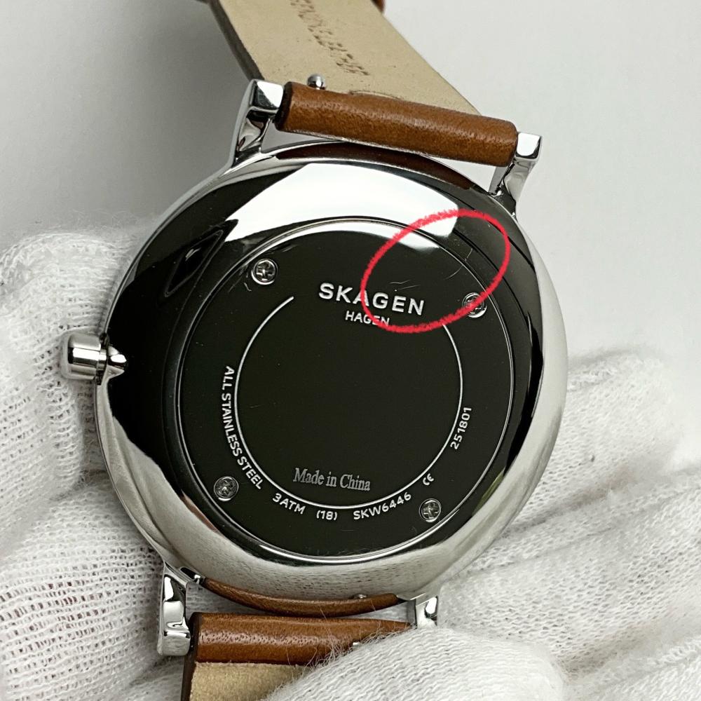 SKAGEN（スカーゲン） 並行輸入品 訳ありアウトレット(裏蓋に薄いキズ