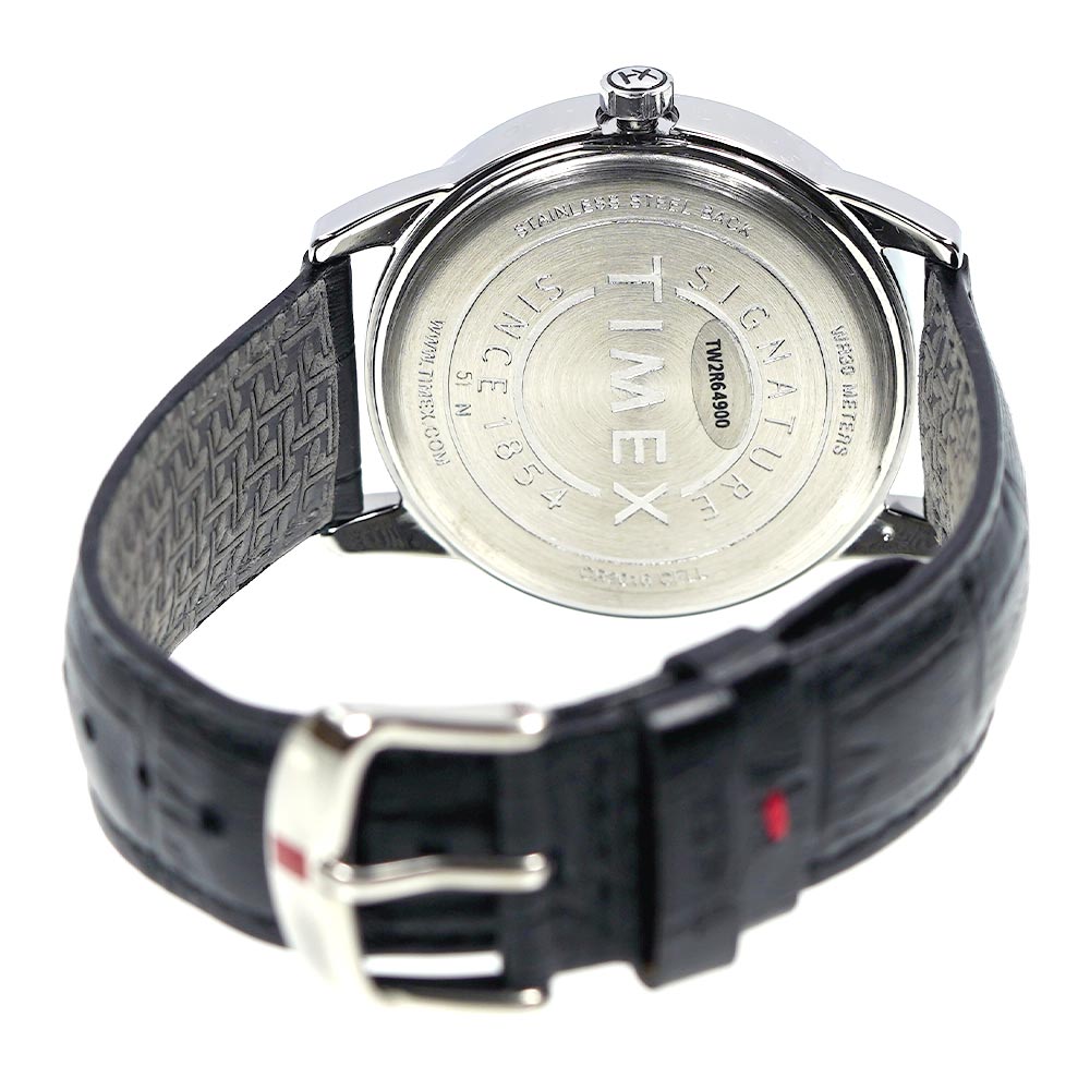 タイメックス 腕時計 メンズ レディース TIMEX イージーリーダー シグネチャー EASY READER レザーベルト 日付カレンダー  TW2R64900