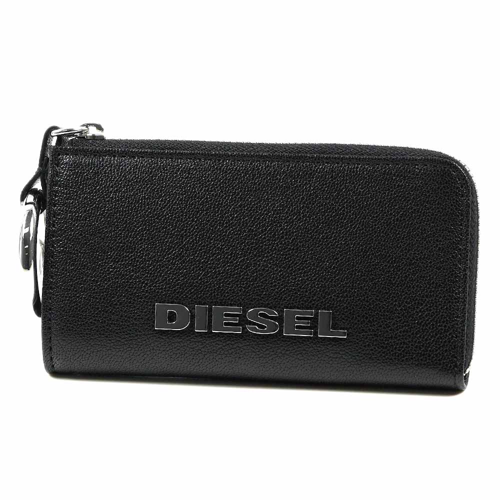 ディーゼル DIESEL キーケース コインケース マルチケース Black Ovine Leather X07744 PR044 T8013