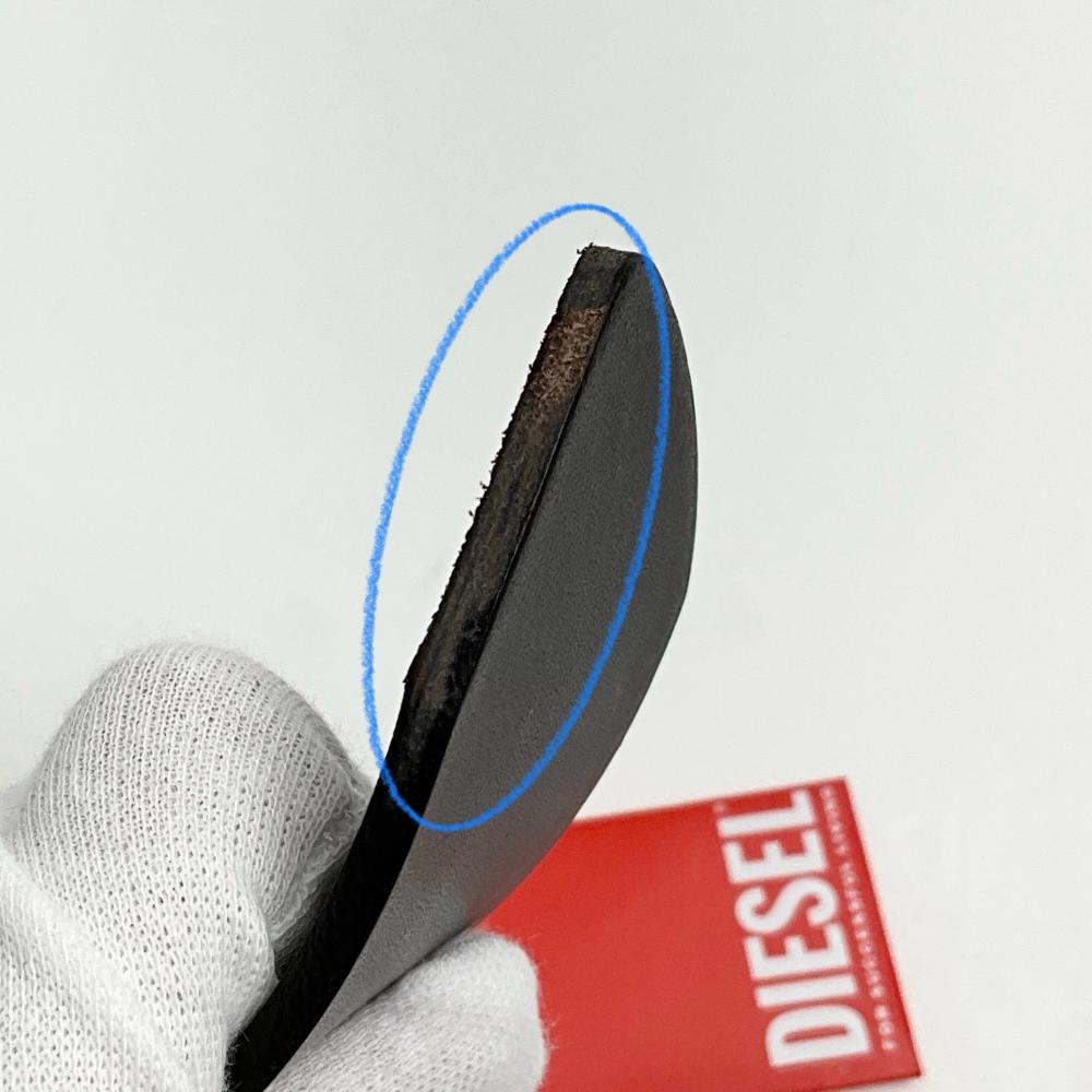 ディーゼル　ベルト 21A23　100　ダークブラウン　ロゴ　新品　X08881 DIESEL - ディーゼル ベルト 21A23 100 ダークブラウン ロゴ 新品