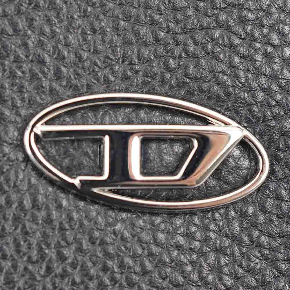 DIESEL ディーゼル 二つ折り財布 小銭入れ無し ブラック X09017