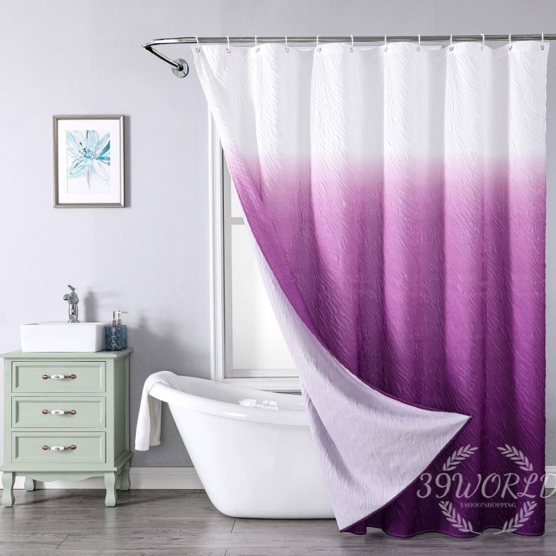 バスカーテン 浴室 シャワーカーテン 防水 風呂カーテン リング付き カーテン インテリア バス おしゃれ 目隠し ユニットバス 90*180