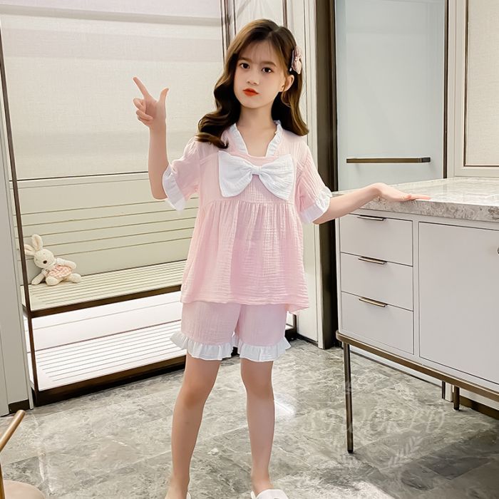 パジャマ キッズ 半袖 子供 女の子 子供 ルームウェア 上下セット 韓国
