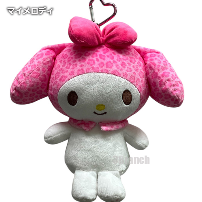 sanrio サンリオ カラビナ付き ビッグポーチ ヒョウ柄