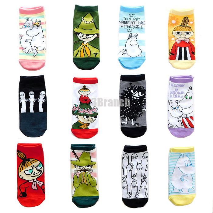 こうちゃん　MOOMIN ソックスセット MOOMIN ムーミン 靴下 ソックス レディース キッズ 12足セット
