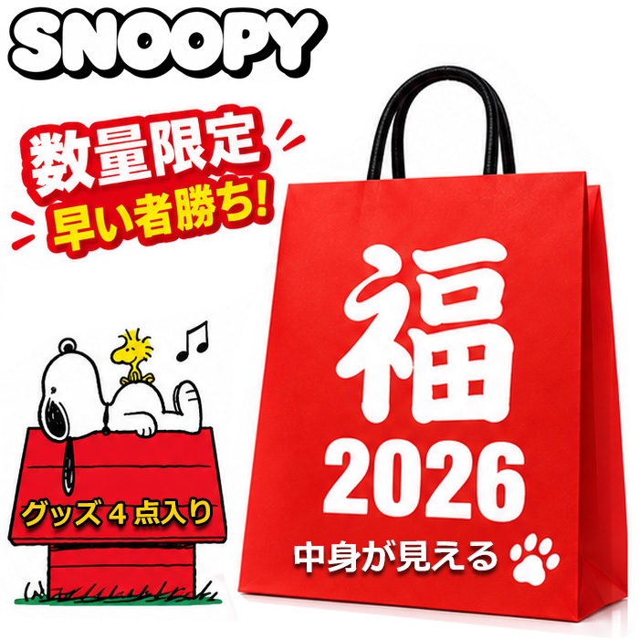 SNOOPY（スヌーピー） グッズ 2026 福袋 レディース キッズ 中身が