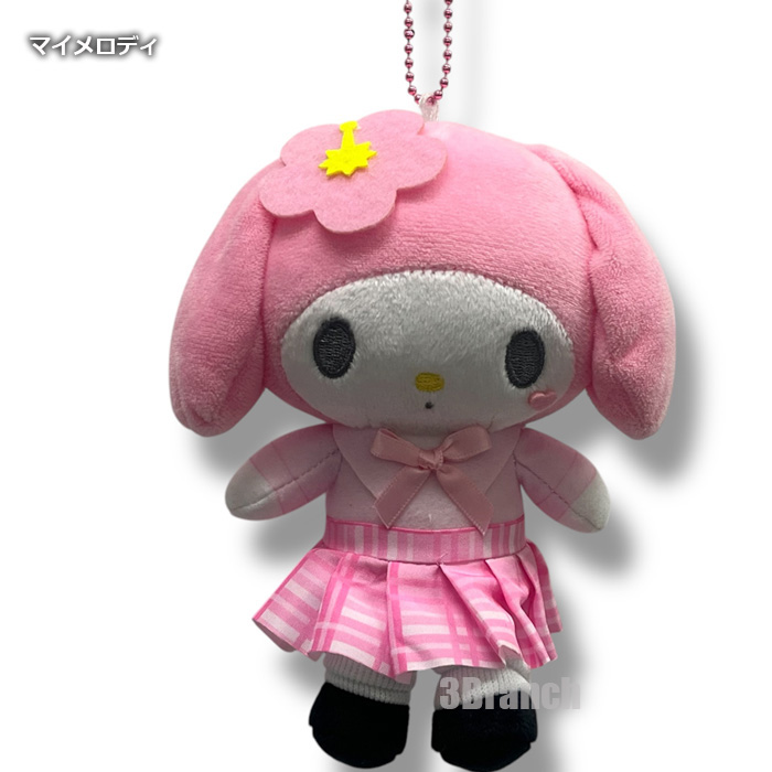 サンリオ マスコットポーチ ギャル 2 ぬいぐるみ ポーチ キーホルダー ストラップ ハローキティ マイメロディ クロミ | sanrio | 06