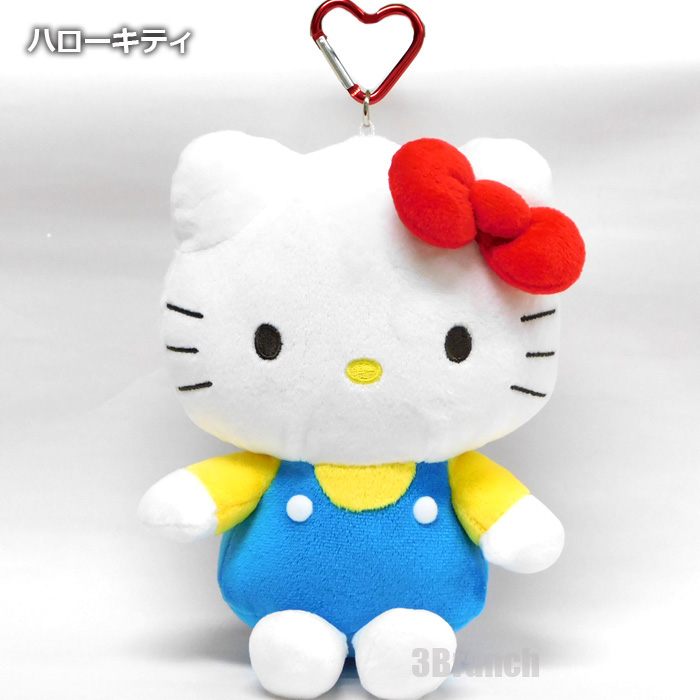 サンリオ カラビナ付き ビッグポーチ ぬいぐるみ マスコット ポーチ ハローキティ マイメロディ クロミ シナモロール ハンギョドン | sanrio | 01