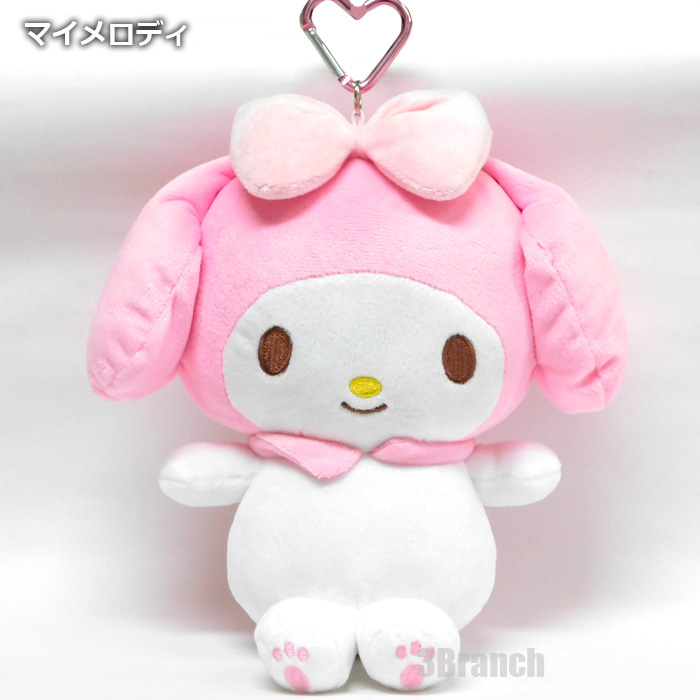サンリオ カラビナ付き ビッグポーチ ぬいぐるみ マスコット ポーチ ハローキティ マイメロディ クロミ シナモロール ハンギョドン | sanrio | 03