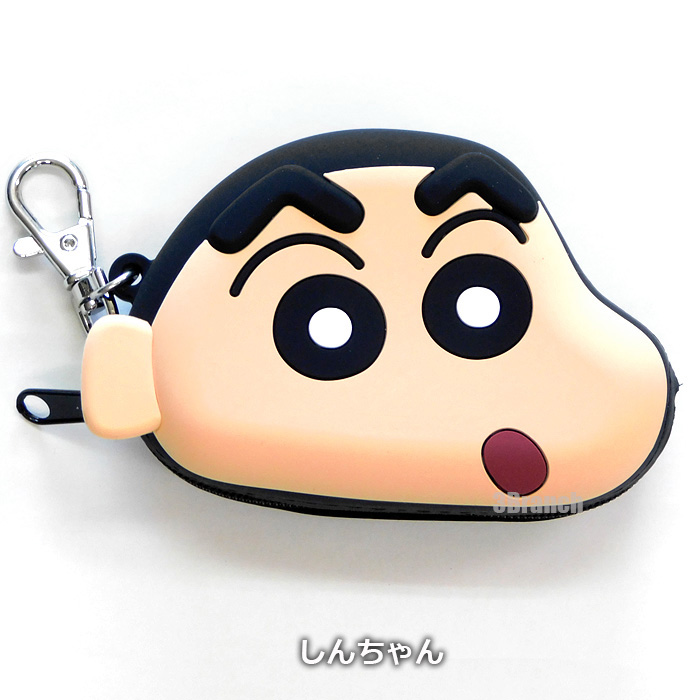 クレヨンしんちゃん グッズ シリコンフェイスポーチ 財布 レディース キッズ 小銭入れ コインケース ぶりぶりざえもん アクション仮面  しんちゃん |  | 01