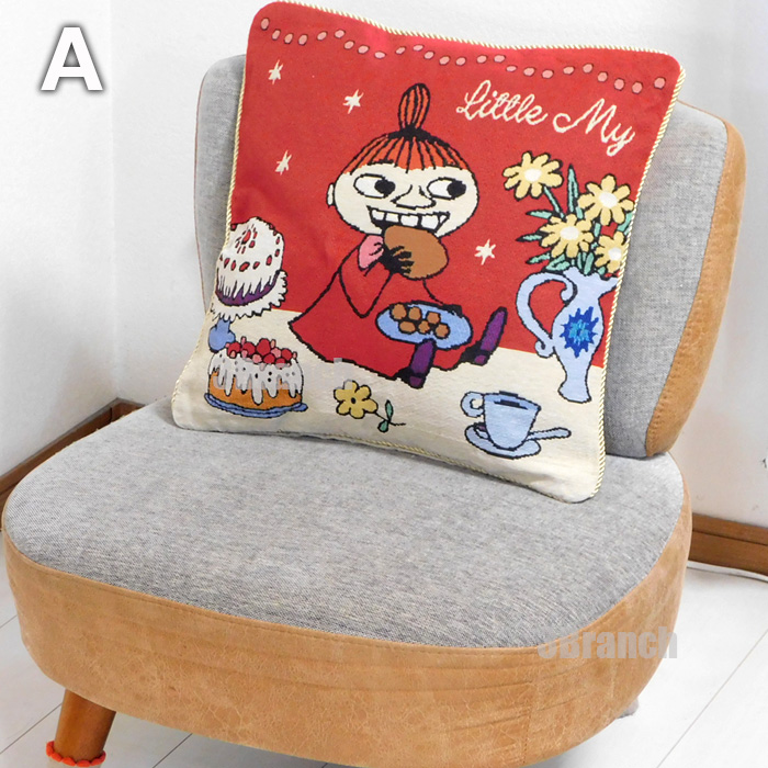 【新品未使用品】MOOMIN（ムーミン）ゴブラン織 クッション3種 ムーミン クッション ゴブラン織り 背あて MOOMIN キャラクター