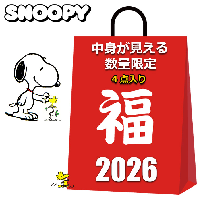 SNOOPY（スヌーピー） グッズ 2026 福袋 中身が見える 4点入り 2500円