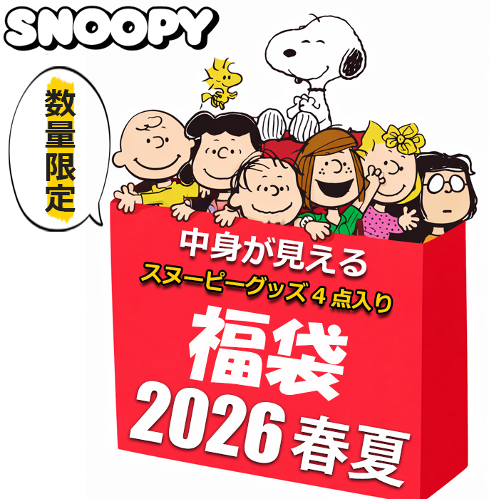 SNOOPY（スヌーピー） グッズ 2026 福袋 中身が見える 4点入り 2500円
