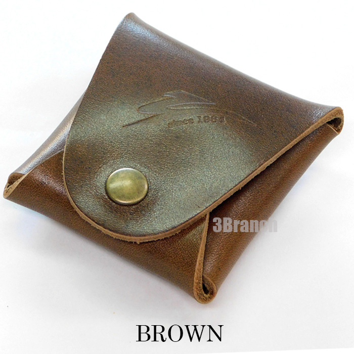 山崎 日本製 牛革 小銭入れ メンズ ボタン式 コインケース 革 ミニ財布