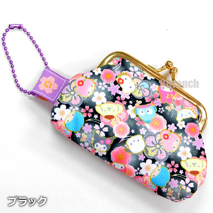 sanrio サンリオ ミニ がまぐちポーチ からふる 和柄 コイン sanrio サンリオ ミニ がまぐちポーチ からふる 和柄 コイン
