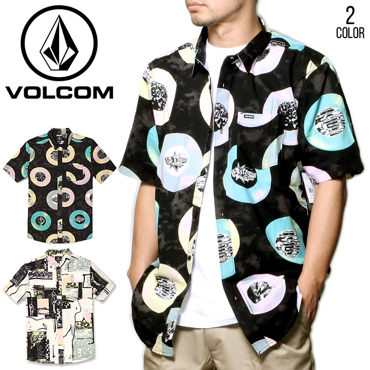 VOLCOM ボルコム シャツ 半袖 総柄 メンズ ストリート サーフ