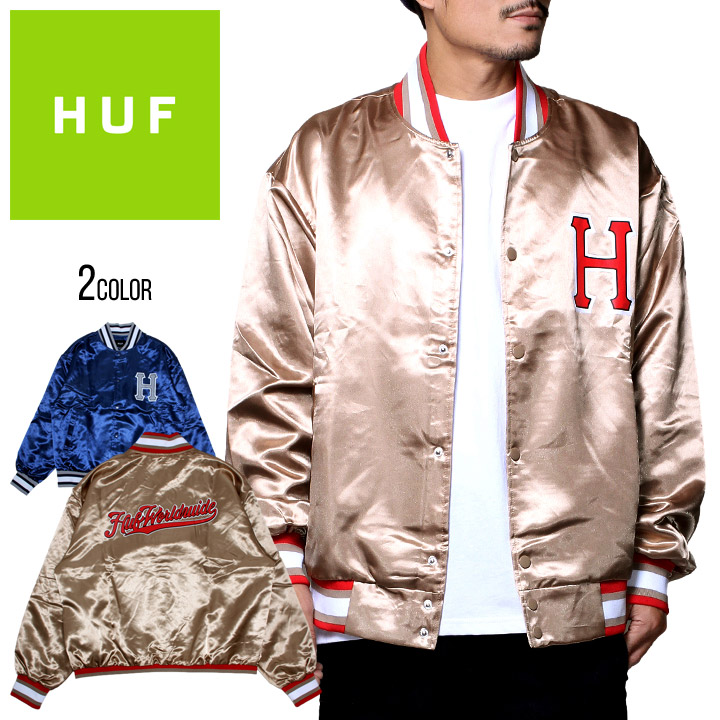 HUF ハフ ジャケット スタジャン スタジアムジャケット メンズ