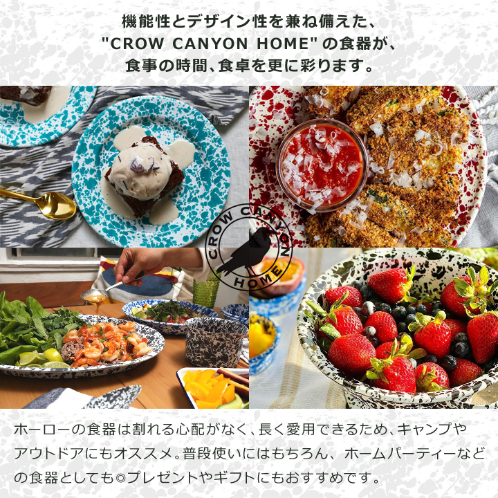 CROW CANYON HOME ホーロー お皿 パスタプレート サステナブル 食器