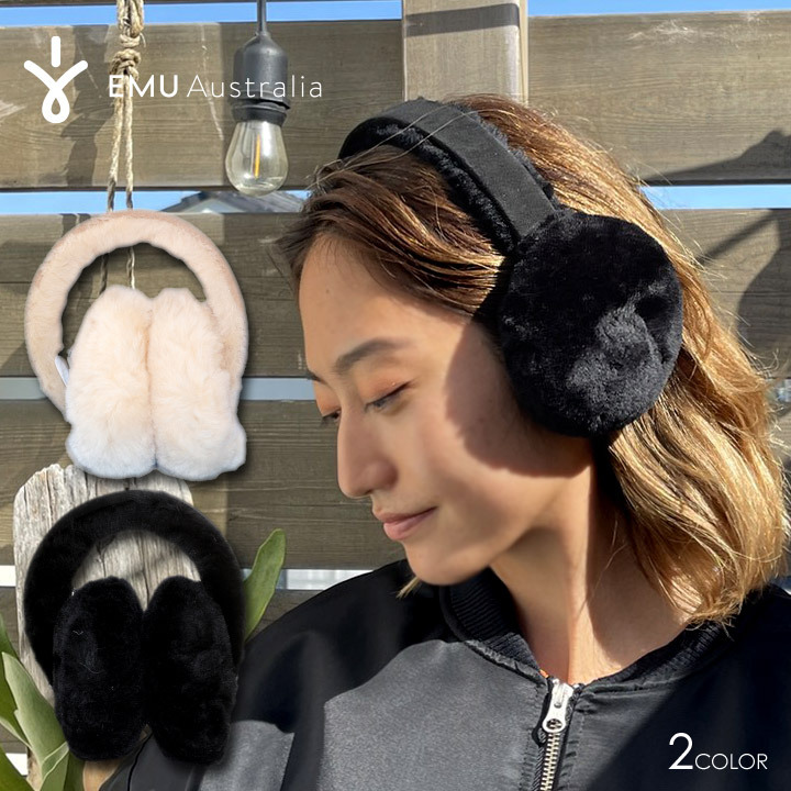 EMU エミュ イヤーマフ 耳あて 防寒グッズ レディース ANGAHOOK EARMUFFS W9403 :emu-earmuffs:3DIRECT  通販 