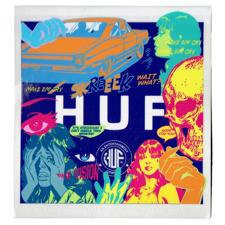 HUF ステッカー シール sticker ハフ ストリート SK8 TT