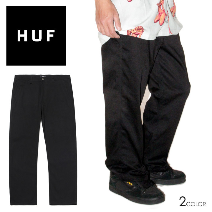HUF ハフ スケートパンツ ブランド BOYD PANT ブラック/黒 パンツ 2021