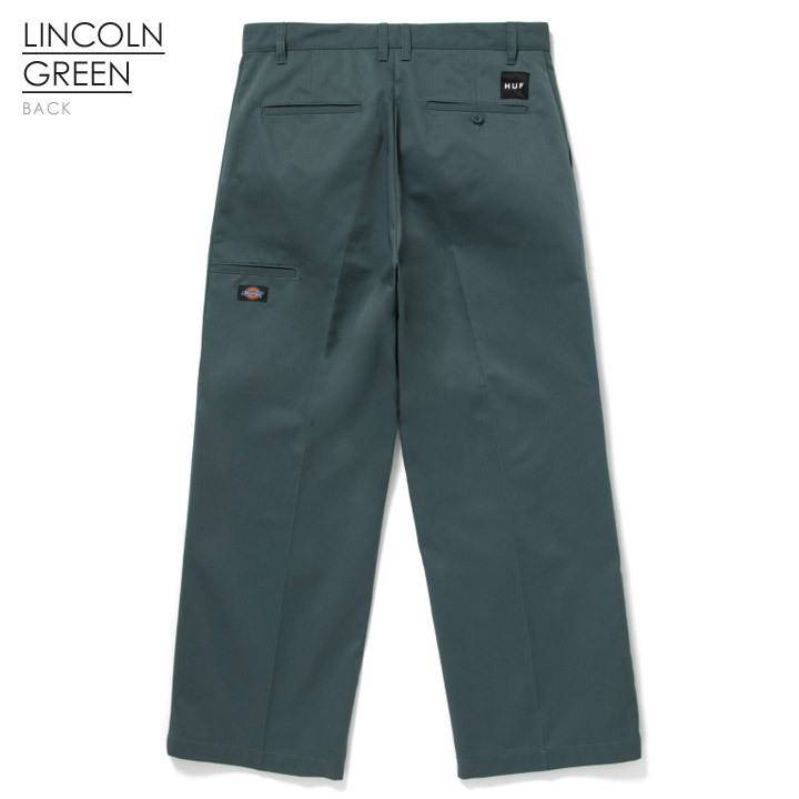 HUF DICKIES ワークパンツ ディッキーズ コラボ メンズ ハフ ブランド スケボー ストリート WORKER PANT for  DICKIES PT80012