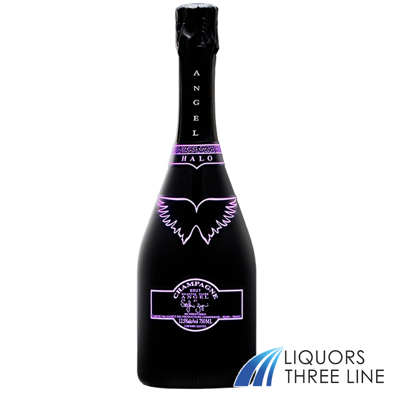 【送料無料 光る！ 正規品】エンジェル シャンパン ブリュット ヘイロー ピンク 750ml 白【果実酒】※北海道・九州・沖縄・クール便は除くの画像