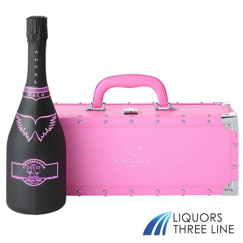 【送料無料 光る！ 正規品】エンジェル シャンパン ブリュット ヘイロー ピンク 750ml 白【果実酒】※北海道・九州・沖縄・クール便は除くの画像
